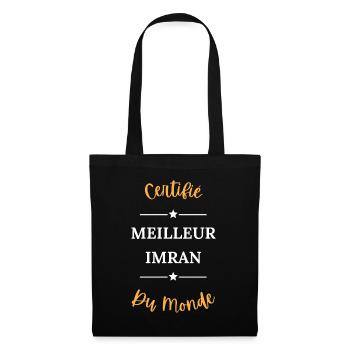 Certifié meilleur imran du monde - Sac en tissu - noir - Devant
