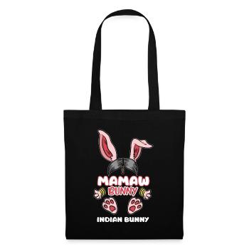 Mamaw Grand-mère indienne Grand-mère Inde Memaw - Sac en tissu - noir - Devant