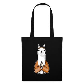 Lama chrétien chrétien - Sac en tissu - noir - Devant