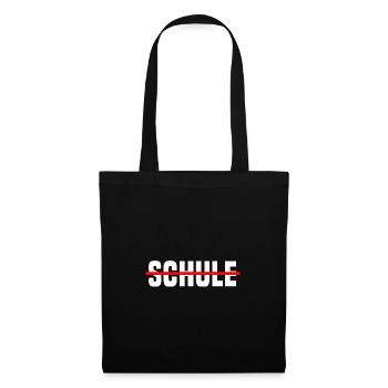 Nie Mehr Schule Ferien Schulabschluss Geschenk - Stoffbeutel - Schwarz - Vorne