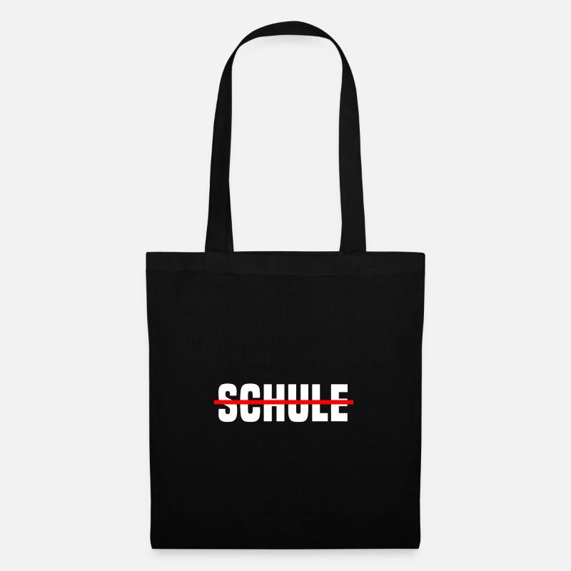 Nie Mehr Schule Ferien Schulabschluss Geschenk - Stoffbeutel - Schwarz