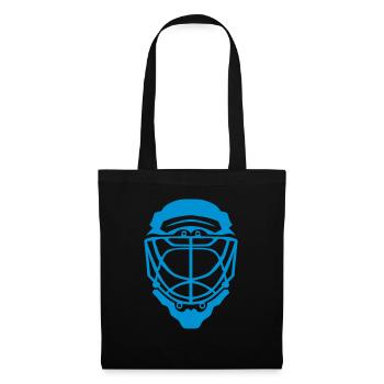helmet ice hockey goalkeeper - Tote Bag - black - Front