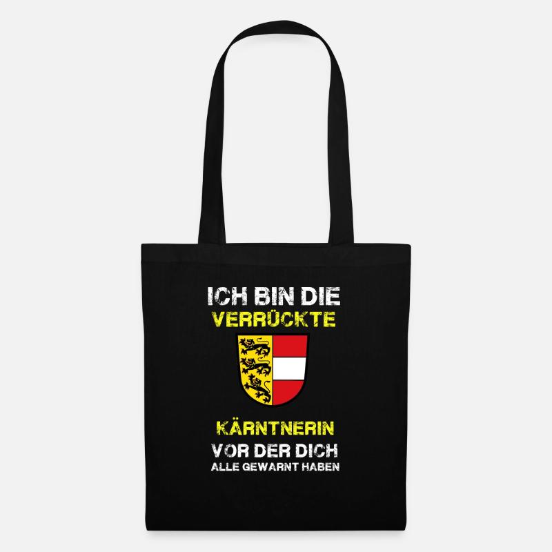 verrueckte kaerntnerin - Stoffbeutel - Schwarz