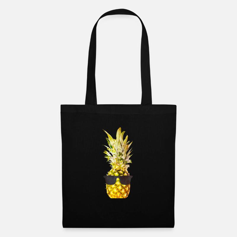 Sonnenbrille Ananas - Stoffbeutel - Schwarz