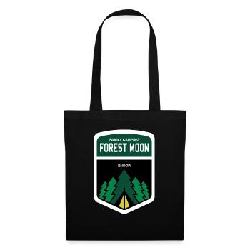 moon forest symbol - Stoffbeutel - Schwarz - Vorne