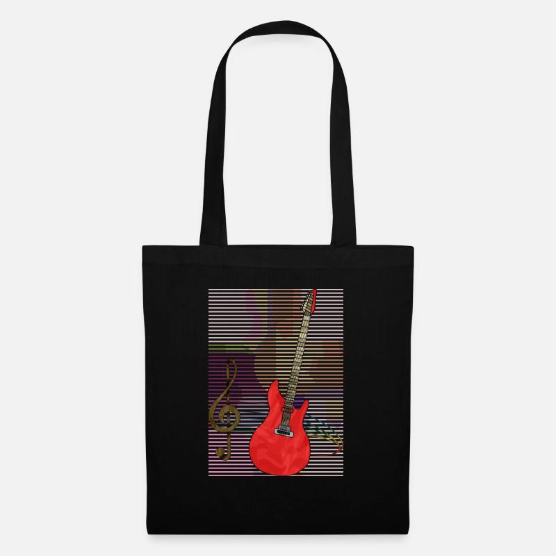 Gitarre - Stoffbeutel - Schwarz