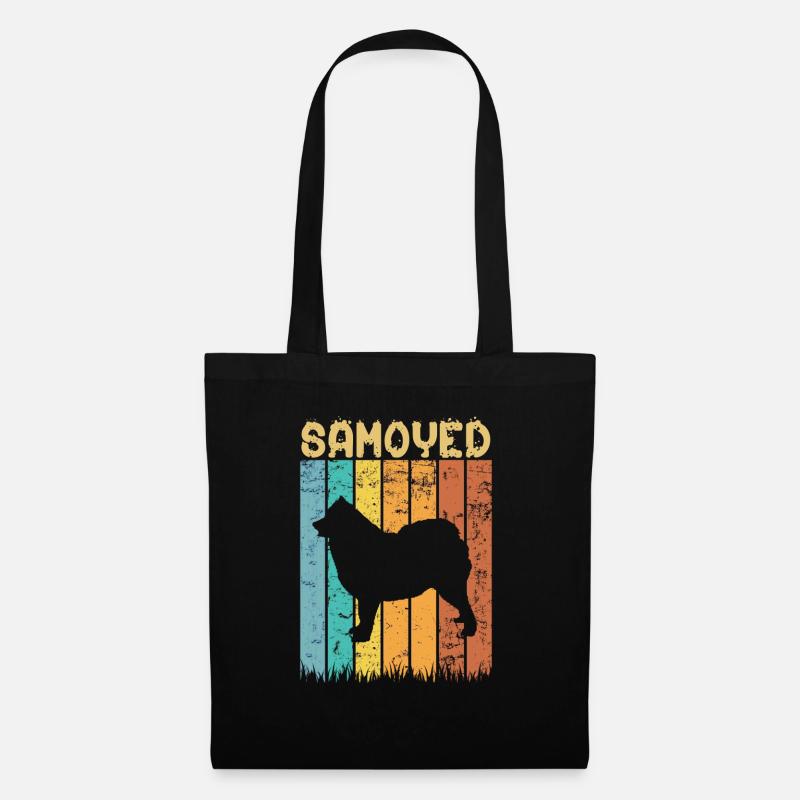Samojede - Stoffbeutel - Schwarz