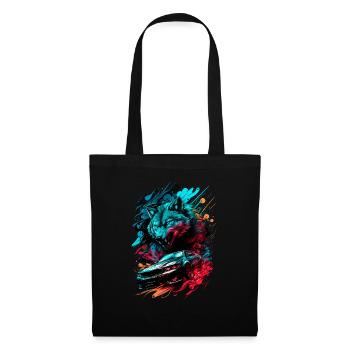 Big bad wolf and bm sports car - Tote Bag - black - Front