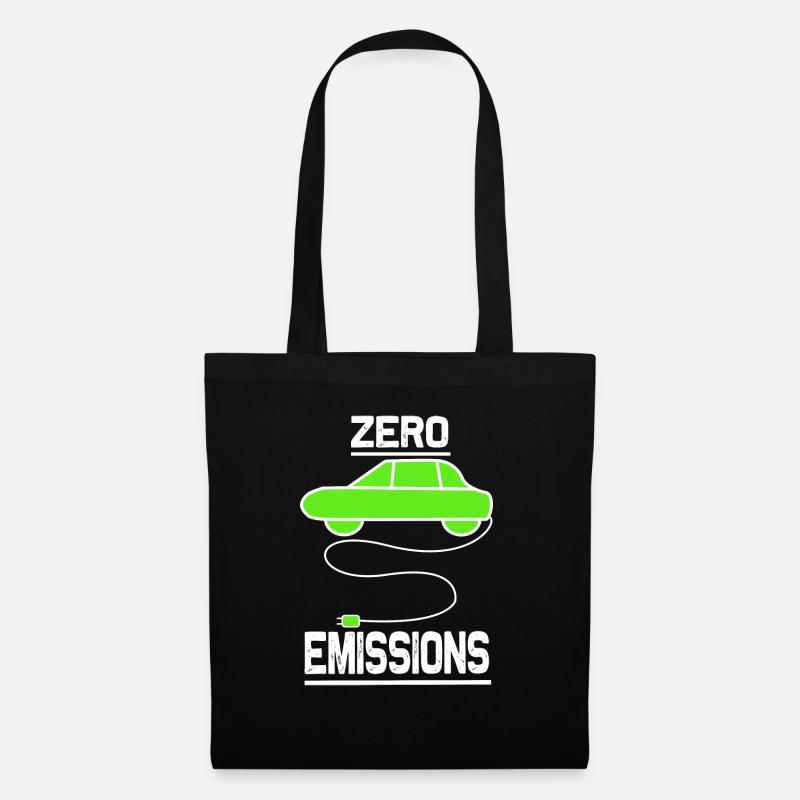 zero emissions - Stoffbeutel - Schwarz