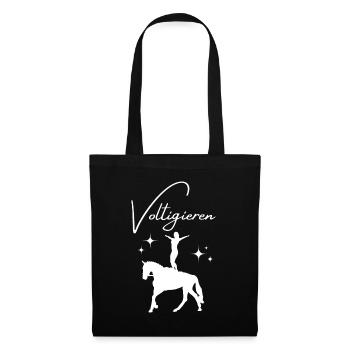 Voltigieren - Stoffbeutel - Schwarz - Vorne