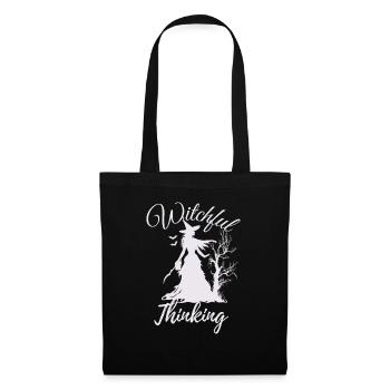 Halloween Witch, Witchful Thinking - Stoffbeutel - Schwarz - Vorne