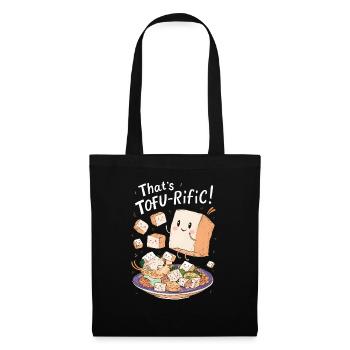 Tofu Lustiges - Stoffbeutel - Schwarz - Vorne