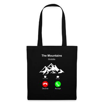 The Mountains Mobile 3 Die Berge rufen an - Stoffbeutel - Schwarz - Vorne