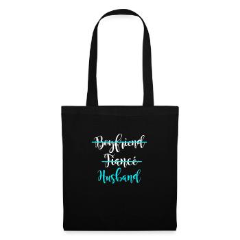 Boyfriend fiancé husband wedding - Tote Bag - black - Front