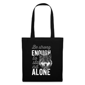 wolf - Tote Bag - black - Front