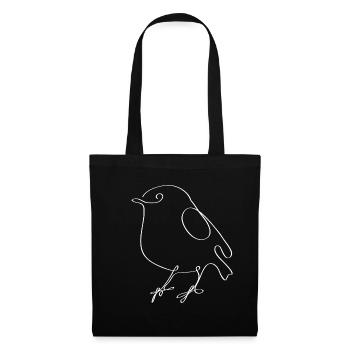 Vogel one line gift Christmas sweet - Tote Bag - black - Front