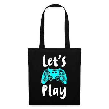 Gaming - let s play - Tote Bag - black - Front