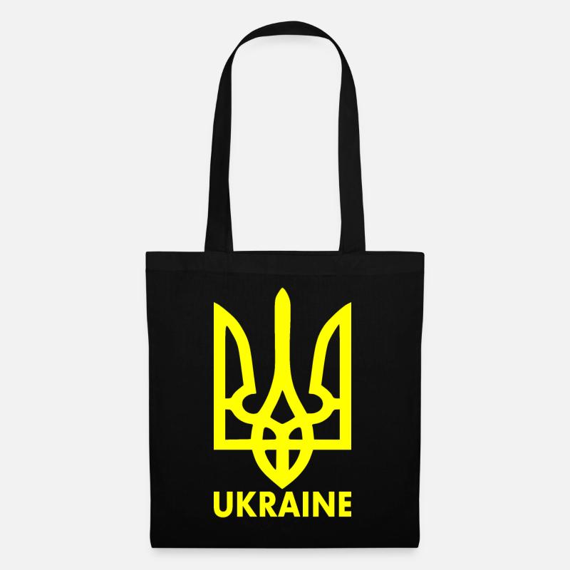 Ukraine - Stoffbeutel - Schwarz