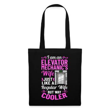 Technicien de système d’ascenseur Femme Ascenseur élévateur - Sac en tissu - noir - Devant