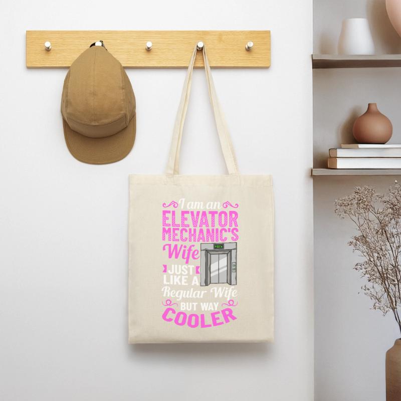 Elevator Elevator System Technician Woman Elevator Elevator Tote Bag