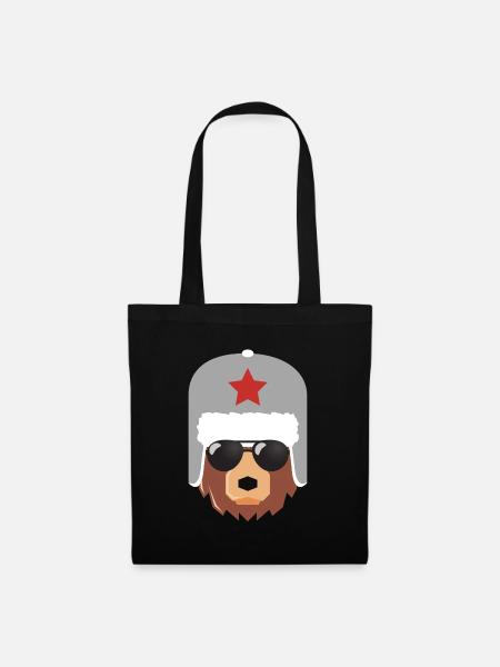 Russischer Bär, Russland, Putin, - Stoffbeutel - Schwarz