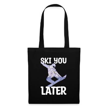 Snowboarder snowboarding mountain snow gift - Tote Bag - black - Front