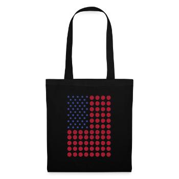 Sport Us Flag Volleyball - Stoffbeutel - Schwarz - Vorne