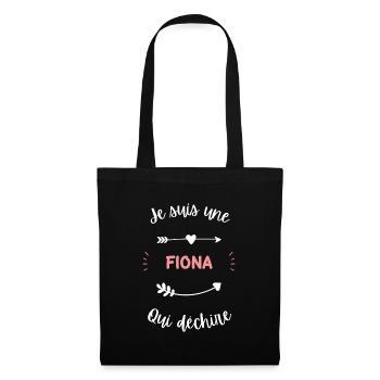 Je suis une fiona qui déchire - Sac en tissu - noir - Devant
