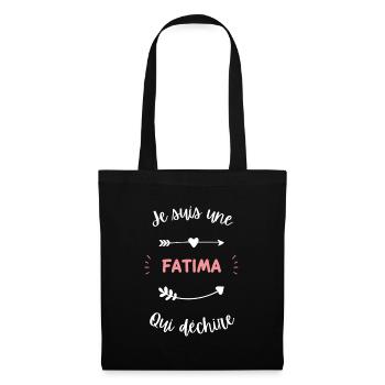 Je suis une fatima qui déchire - Sac en tissu - noir - Devant