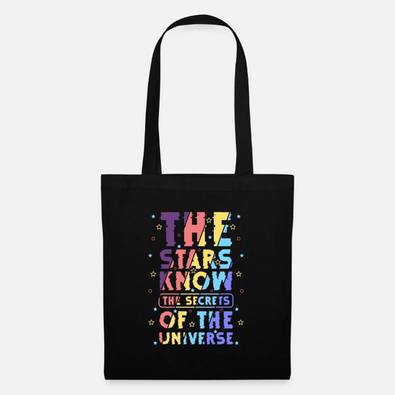 Sterne Raumschiff Galaxie - Stoffbeutel - Schwarz