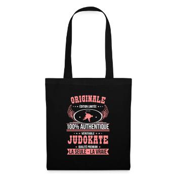 Authentique et véritable judokate - Originale - Sac en tissu - noir - Devant