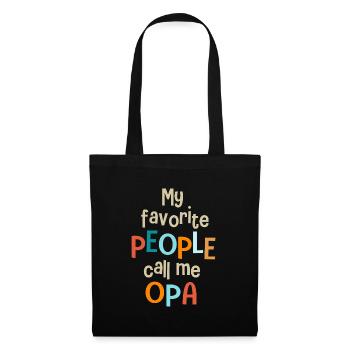 My pereferes call me Opa Grandpa - Tote Bag - black - Front