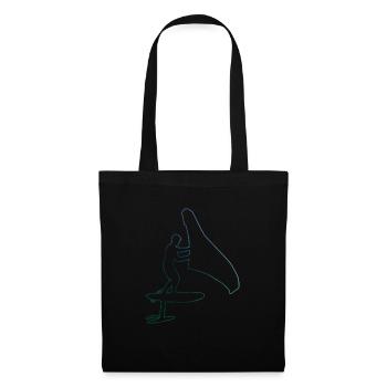 hydrofoil wingsurf wingfoil Women wingsurfing - Tote Bag - black - Front