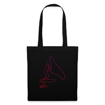 wingfoil Femmes foilwing wingsurfen hydrofoil - Sac en tissu - noir - Devant