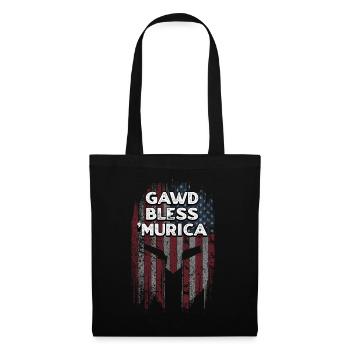 Gawd Bless Murica 4th of July Memes Fourth of - Tote Bag - black - Front