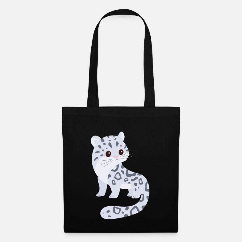 Snow leopard - Tote Bag - black