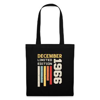 December 1966 - December 1966 Anniversary Gift - Tote Bag - black - Front