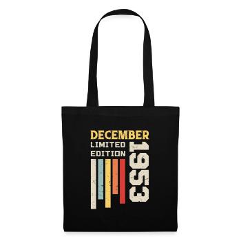 Décembre 1953 Cadeau Anniversaire - Décembre 1953 - Sac en tissu - noir - Devant