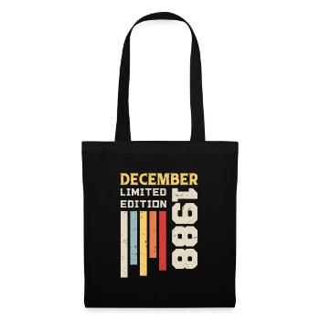 Décembre 1988 - Cadeau anniversaire Décembre 1988 - Sac en tissu - noir - Devant