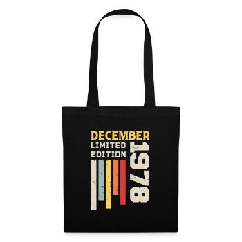 December 1978 - December 1978 Birthday Gift - Tote Bag - black - Front