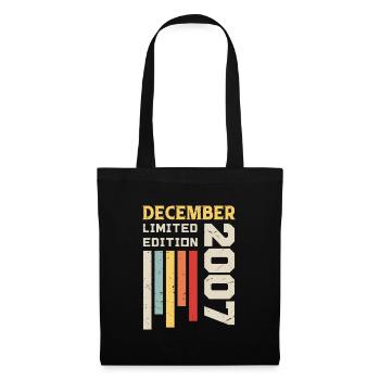 Décembre 2007 - Cadeau anniversaire Décembre 2007 - Sac en tissu - noir - Devant