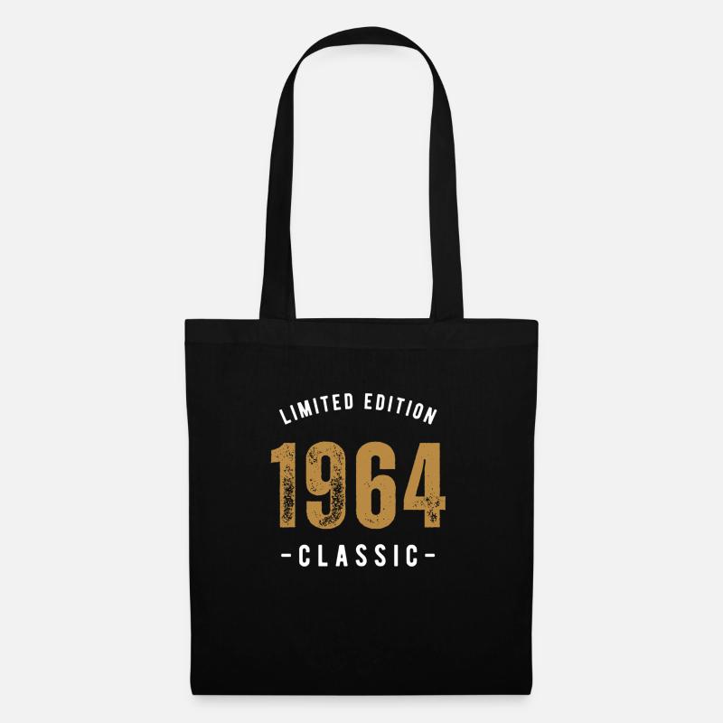 1964 Classic - Geburtstag - Stoffbeutel - Schwarz