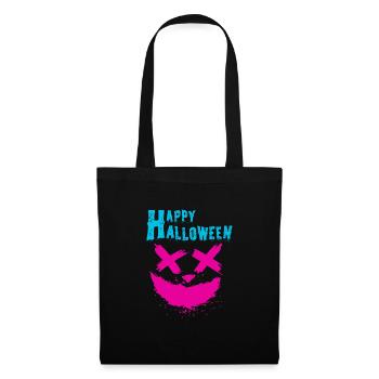 Citrouille d’Halloween, Joyeux Halloween - Sac en tissu - noir - Devant
