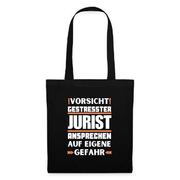 Ne parlez pas à un avocat stressé ! - Sac en tissu - noir - Devant