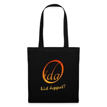 Oida bist deppat? - Stoffbeutel - Schwarz - Vorne