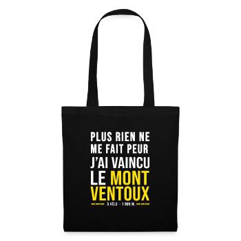 Vélo cycliste Mont Ventoux Humour sport velo - Sac en tissu - noir - Devant