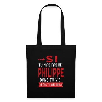 Philippe Si tu n as pas un bruno Cadeau Philippe - Sac en tissu - noir - Devant
