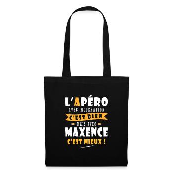 Maxence Cadeau Humour personnalisé cadeau maxence - Sac en tissu - noir - Devant