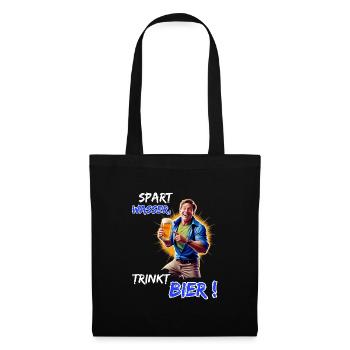 Save Water, Drink Beer!-Funny Party Outfit - Tote Bag - black - Front
