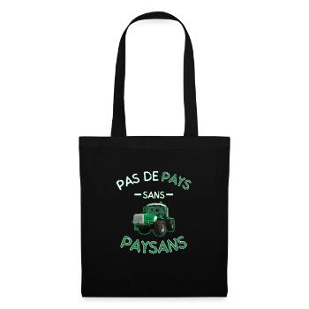No country without green farmers - Tote Bag - black - Front